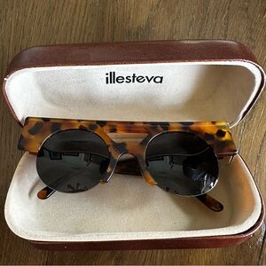 Illesteva Meyer II round tortoiseshell sunglasses
